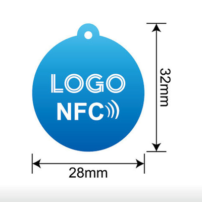 NFC Tag PVC Key Tag with Customized logo