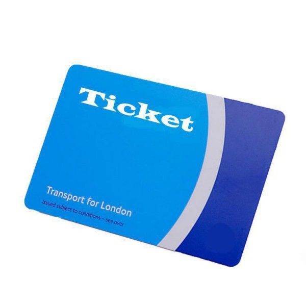 PVC or PET Thin Ticket Card with ICODE SLIX