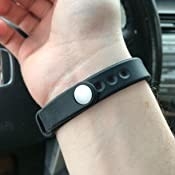 RFID Armband EM4100 125KHZ Silicone Wristband Black Adjustable