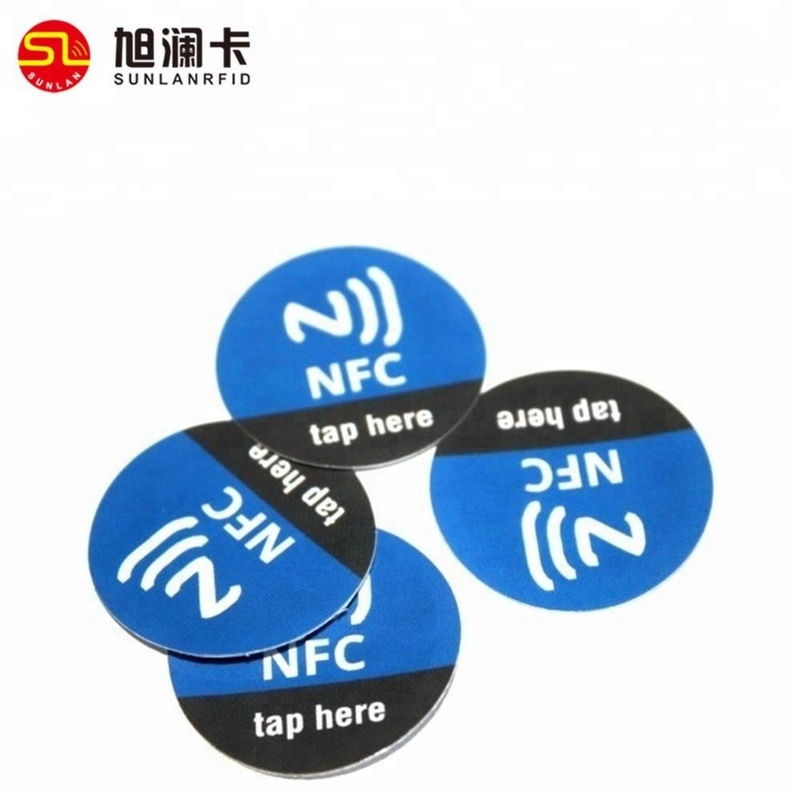 SHENZHEN Free Sample Printable 13.56MHZ NTAG213 RFID Nfc Tags Sticker Tag with Factory Price