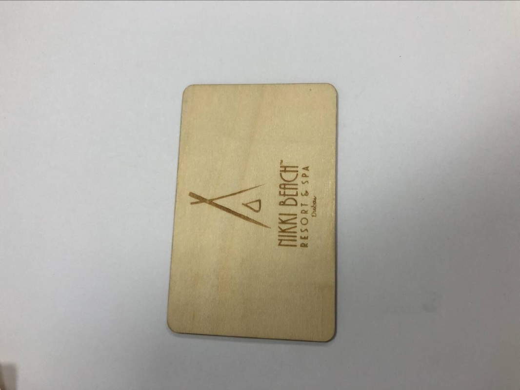 Eco-friendly waterproof programmable Blank NFC bamboo Card rfid wooden key card